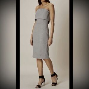 Karen Millen strapless foldover dress size 6